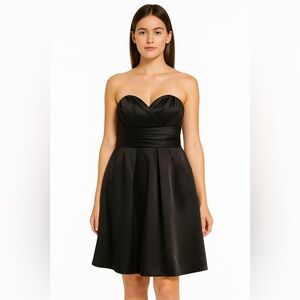 Bill Levkoff Black Strapless Dress